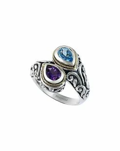Effy Fine Jewelry 18K & Silver 3.35 Ct. Tw. Gemstone Ring Women