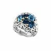 Effy Fine Jewelry Silver & 18K 4.20 Ct. Tw. Topaz Statement Ring Women