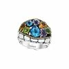 Effy Fine Jewelry Silver & 18K 6.20 Ct. Tw. Gemstone Statement Ring Women