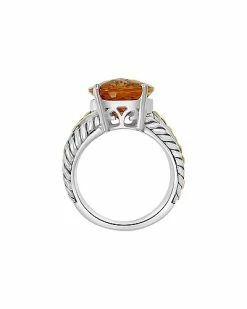 Effy Fine Jewelry Silver & 18K 9.00 Ct. Tw. Citrine Statement Ring Women -Effy Fine Jewelry Sales 6030525026 RLLD 3