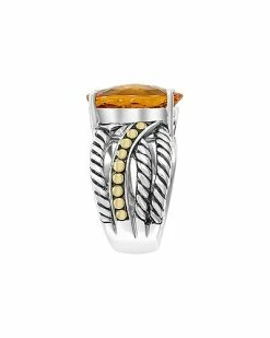 Effy Fine Jewelry Silver & 18K 9.00 Ct. Tw. Citrine Statement Ring Women -Effy Fine Jewelry Sales 6030525026 RLLD 4