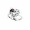 Effy Fine Jewelry Silver 0.16 Ct. Tw. Blue Topaz & Pink Tourmaline Statement Ring Women