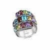 Effy Fine Jewelry Silver 10.80 Ct. Tw. Gemstone Statement Ring Women