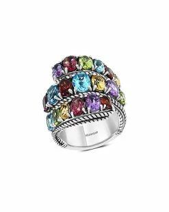Effy Fine Jewelry Silver 10.80 Ct. Tw. Gemstone Statement Ring Women