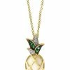 Effy Fine Jewelry 14K 1.52 Ct. Tw. Diamond & Opal & Tsavorite Fruit Pendant Women