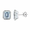 Effy Fine Jewelry 14K 4.70 Ct. Tw. Diamond & Aquamarine Earrings Women