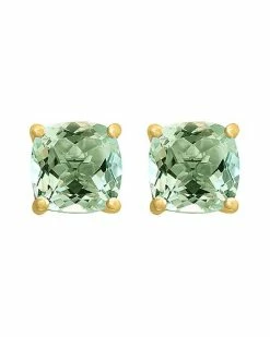 Effy Fine Jewelry 14K 4.25 Ct. Tw. Diamond & Green Amethyst Statement Earrings Women