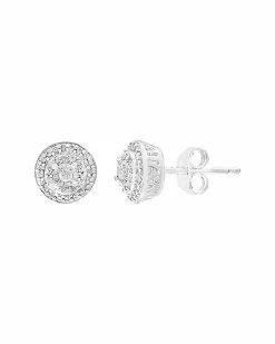 Effy Fine Jewelry Effy Silver Diamond Earrings Women
