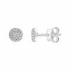 Effy Fine Jewelry Silver 0.14 Ct. Tw. Diamond Earrings Women