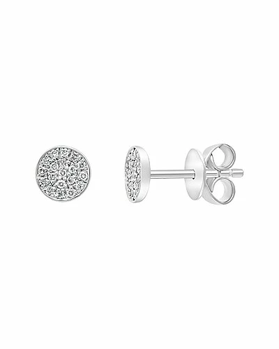 Effy Fine Jewelry Silver 0.14 Ct. Tw. Diamond Earrings Women 1 Effy Fine Jewelry Silver 0.14 Ct. Tw. Diamond Earrings Women