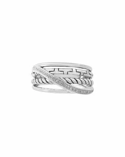 Effy Fine Jewelry Silver Diamond Ring Women