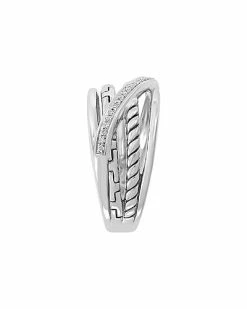 Effy Fine Jewelry Silver Diamond Ring Women -Effy Fine Jewelry Sales 6030602919 RLLD 3