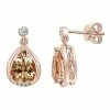 Effy Fine Jewelry 14K Rose Gold 3.75 Ct. Tw. Morganite Statement Earrings Women