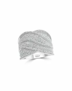Effy Fine Jewelry Effy Silver 0.97 Ct. Tw. Diamond Ring Women