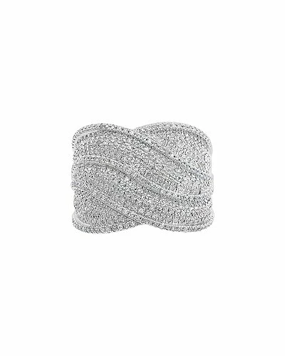 Effy Fine Jewelry Effy Silver 0.97 Ct. Tw. Diamond Ring Women 2 Effy Fine Jewelry Effy Silver 0.97 Ct. Tw. Diamond Ring Women - Image 2
