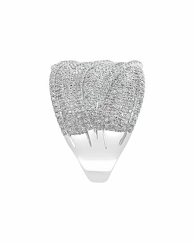Effy Fine Jewelry Effy Silver 0.97 Ct. Tw. Diamond Ring Women 4 Effy Fine Jewelry Effy Silver 0.97 Ct. Tw. Diamond Ring Women - Image 4