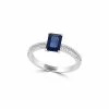 Effy Fine Jewelry Effy 18K 1.23 Ct. Tw. Diamond & Blue Sapphire Ring Women