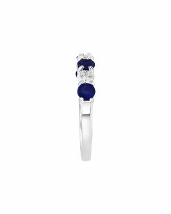 Effy Fine Jewelry Effy 14K 1.39 Ct. Tw. Diamond & Sapphire Ring Women -Effy Fine Jewelry Sales 6030694565 RLLD 3