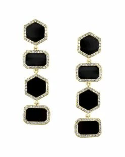 Effy Fine Jewelry Effy 14K 3.82 Ct. Tw. Diamond & Onyx Earrings Women