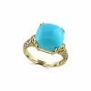 Effy Fine Jewelry 14K 6.96 Ct. Tw. Diamond & Turquoise Ring Women