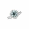 Effy Fine Jewelry 14K 1.62 Ct. Tw. Diamond & Aquamarine Ring Women