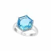 Effy Fine Jewelry 14K 5.48 Ct. Tw. Diamond & Blue Topaz Ring Women