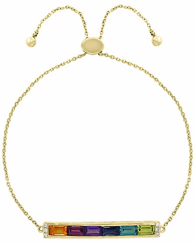 Effy Fine Jewelry 14K 1.79 Ct. Tw. Diamond & Gemstone Bracelet Women 1 Effy Fine Jewelry 14K 1.79 Ct. Tw. Diamond & Gemstone Bracelet Women