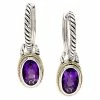 Effy Fine Jewelry 18K & Silver 3.33 Ct. Tw. Amethyst Earrings Women
