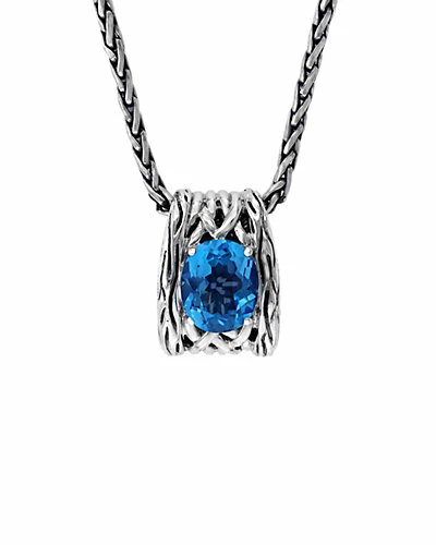 Effy Fine Jewelry Effy Silver Blue Topaz Pendant Necklace Women 1 Effy Fine Jewelry Effy Silver Blue Topaz Pendant Necklace Women