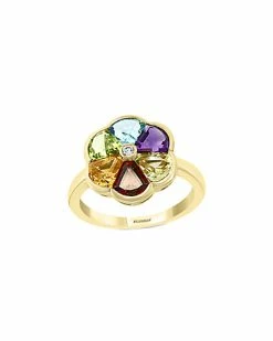 Effy Fine Jewelry 14K 2.97 Ct. Tw. Diamond & Gemstone Ring Women