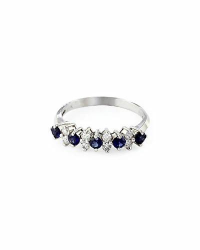 Effy Fine Jewelry 14K 0.76 Ct. Tw. Diamond & Sapphire Ring Women 1 Effy Fine Jewelry 14K 0.76 Ct. Tw. Diamond & Sapphire Ring Women
