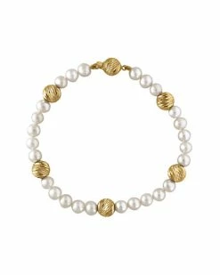 Effy Fine Jewelry 14K Two-Tone Pearl Bracelet Women