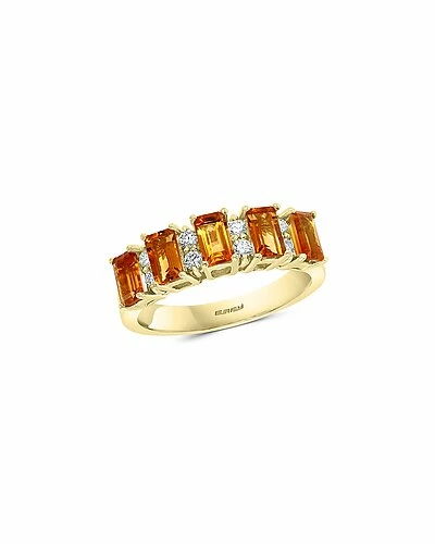 Effy Fine Jewelry Effy 14K 1.14 Ct. Tw. Citrine Ring Women 1 Effy Fine Jewelry Effy 14K 1.14 Ct. Tw. Citrine Ring Women