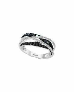 Effy Fine Jewelry Effy 14K 0.72 Ct. Tw. Diamond Half-Eternity Ring Women