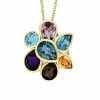 Effy Fine Jewelry Effy 14K 6.33 Ct. Tw. Gemstone Pendant Necklace Women