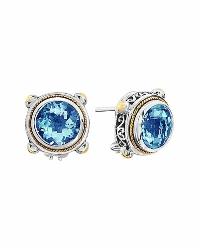Effy Fine Jewelry Effy Silver 8.35 Ct. Tw. Blue Topaz Earrings Women 1 Effy Fine Jewelry Effy Silver 8.35 Ct. Tw. Blue Topaz Earrings Women