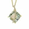 Effy Fine Jewelry Effy 14K 6.40 Ct. Tw. Diamond & Green Amethyst Pendant Necklace Women