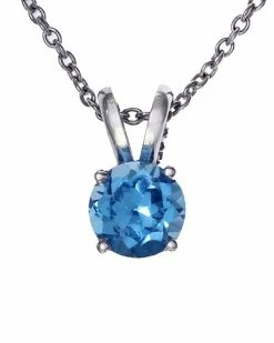 Effy Fine Jewelry 14K 0.62 Ct. Tw. Blue Topaz Pendant Women