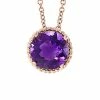 Effy Fine Jewelry 14K Rose Gold 1.85 Ct. Tw. Amethyst Pendant Women