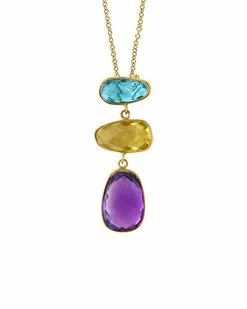 Effy Fine Jewelry 14K 6.22 Ct. Tw. Gemstone Pendant Women