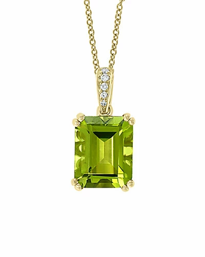 Effy Fine Jewelry 14K 3.58 Ct. Tw. Diamond & Peridot Pendant Women 1 Effy Fine Jewelry 14K 3.58 Ct. Tw. Diamond & Peridot Pendant Women