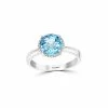 Effy Fine Jewelry 14K 2.16 Ct. Tw. Diamond & Blue Topaz Ring Women