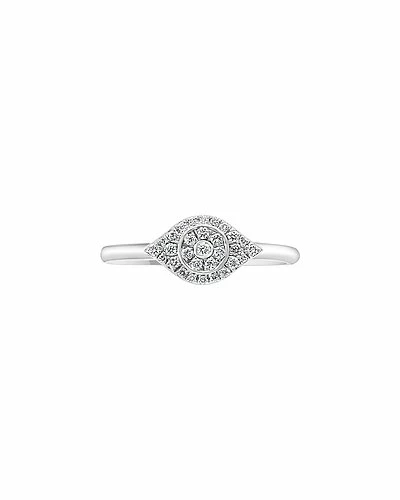 Effy Fine Jewelry Silver 0.16 Ct. Tw. Diamond Ring Women 1 Effy Fine Jewelry Silver 0.16 Ct. Tw. Diamond Ring Women