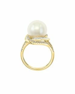 Effy Fine Jewelry Effy 14K 0.47 Ct. Tw. Diamond 12mm Pearl Ring Women 6 Effy Fine Jewelry Effy 14K 0.47 Ct. Tw. Diamond 12mm Pearl Ring Women -Effy Fine Jewelry Sales 6030774726 RLLD 3