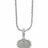 Effy Fine Jewelry 18K & Silver 0.18 Ct. Tw. Diamond Pendant Necklace Women