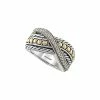 Effy Fine Jewelry 18K & Silver 0.11 Ct. Tw. Diamond Ring Women