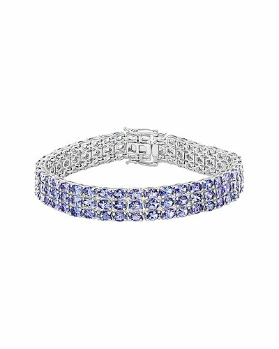 Effy Fine Jewelry Effy Silver 17.78 Ct. Tw. Diamond & Tanzanite Bracelet Women 1 Effy Fine Jewelry Effy Silver 17.78 Ct. Tw. Diamond & Tanzanite Bracelet Women