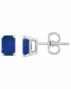 Effy Fine Jewelry Effy 14K 1.33 Ct. Tw. Blue Sapphire Earrings Women
