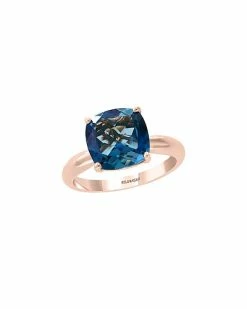 Effy Fine Jewelry 14K Rose Gold 4.40 Ct. Tw. London Blue Topaz Ring Women