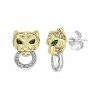 Effy Fine Jewelry Effy Silver 0.27 Ct. Tw. Diamond & Tsavorite Earrings Women